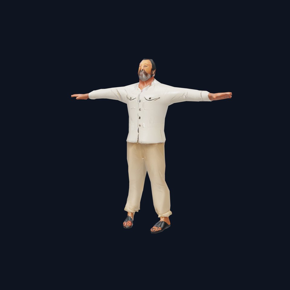 Casual Outfit Character Model Pack with TPose for Animation